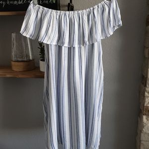 Off the Shoulder Peplum Dress